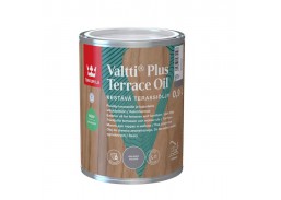 Dažai. Medienos apsaugos ir dekoravimo priemonės. Aliejus medienai. Alyva Tikkurilla VALTTI Plus Terrace Oil Ash Grey 0.9l 