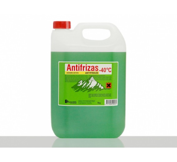 Darbo įrankiai. Prekės automobiliams. Automobilinė chemija. Antifrizas žalias DANUSHIS CHEMICALS -40c 5 kg 