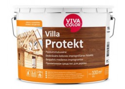 Dažai. Medienos apsaugos ir dekoravimo priemonės. Impregnantai. Bespalvis medienos impregnantas Vivacolor Villa Protekt 10l 