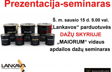 Maiorum seminaras – prezentacija