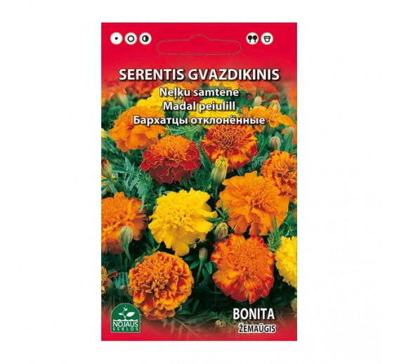 Sodo ir daržo prekės. Sėklos, daigyklos, durpinės tabletės. Gėlių sėklos. Gvazdikiniai serenčiai mišinys 0,5 g 