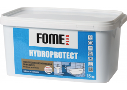 Statybinės medžiagos. Hidroizoliacinės medžiagos. Hidroizoliacinės mastikos ir mišiniai. Hidroizoliacija su pluoštu FOME FLEX Hydroprotect 15kg 