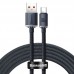 Elektros prekės. Laidai ir kabeliai. Jungiamieji HDMI ir USB kabeliai. Kabelis USB A kištukas - USB C kištukas 1.2m su QC3.0  pristatymas