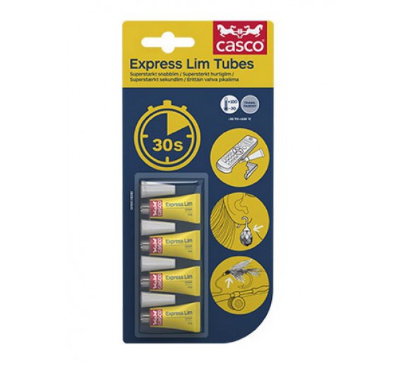 Dažai. Glaistas, gruntas, klijai, skiedikliai. Klijai. Klijai Casco Express Lim Tube 4x0.5g 