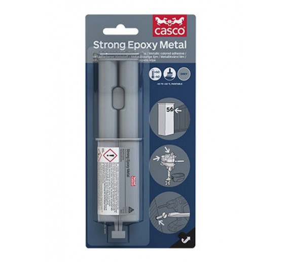 Dažai. Glaistas, gruntas, klijai, skiedikliai. Klijai. Klijai Casco Strong Epoxy Metal 24ml 