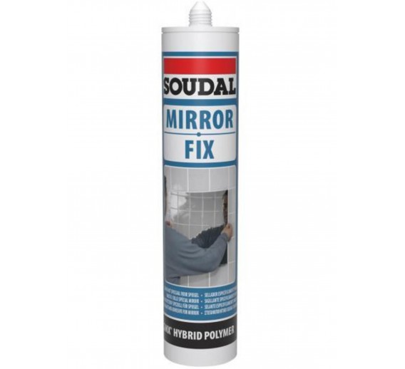 Dažai. Glaistas, gruntas, klijai, skiedikliai. Klijai. Klijai veidrodžiams SOUDAL MIRROR FIX 290 ml 