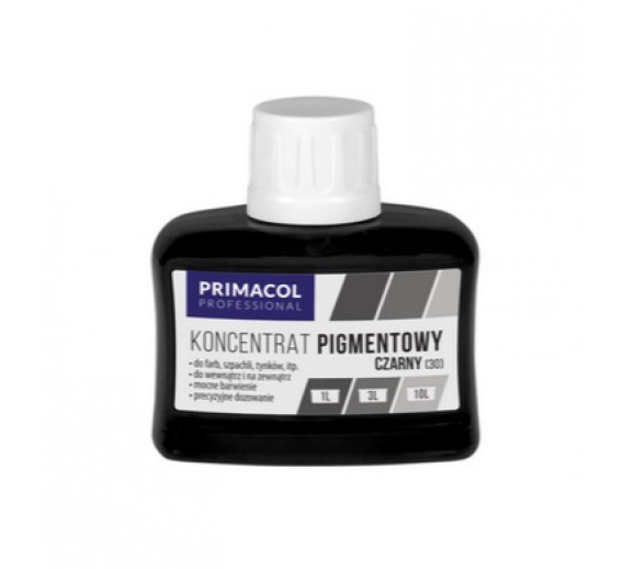 Dažai. Dažai, dažymo įrankiai, dažymo juostos. Pigmentai dažams. Koncentruotas pigmentas Primacol juoda, 80ml 