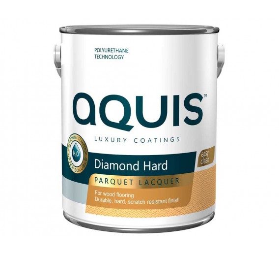 Dažai. Medienos apsaugos ir dekoravimo priemonės. Lakas. Lakas parketui DIAMOND HARD AQUIS, skaidrus 650 ml 