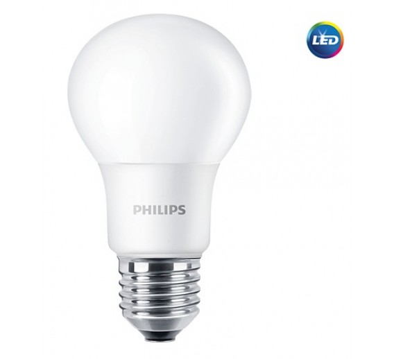Apšvietimas. Lempos, LED lemputės, LED juostos. LED lemputės. LED lemputės E27 cokoliu. LED lemputė 8W E27 Philips 2700K 387140PH 