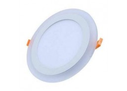 Apšvietimas. Įmontuojamos LED panelės. LED panelė ROUND-PLUS 12DW+4WW 230V IP20 