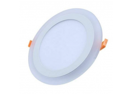 Apšvietimas. Įmontuojamos LED panelės. LED panelė ROUND PLUS 18DW+6WW 