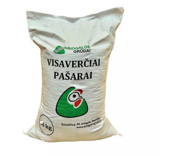 Gyvūnų prekės. Kombinuoti pašarai. Lesalai paukščiams. Lesalas vištoms dedeklėms 10 kg 