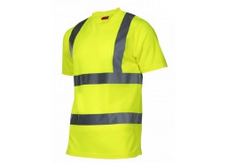 Darbo saugos prekės. Darbo drabužiai. Marškinėliai. Marškinėliai LAHTI geltoni gero matomumo
