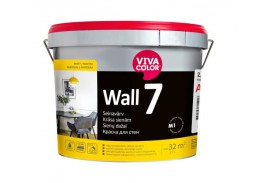 Dažai. Dažai, dažymo įrankiai, dažymo juostos. Vandeniniai dažai. Matiniai sienų dažai VIVACOLOR Wall 7 A 2.7l 