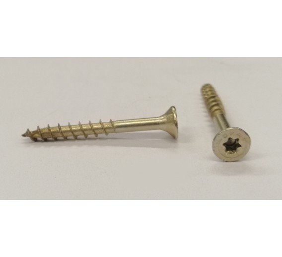 Tvirtinimo detalės. Medsraigčiai, savisriegiai, savigręžiai. Medsraigčiai SPAX. Medsraigčiai SPAX TORX. Medsr.įl.g.ABC SPAX 4.5x40 torx galva-geltonas 