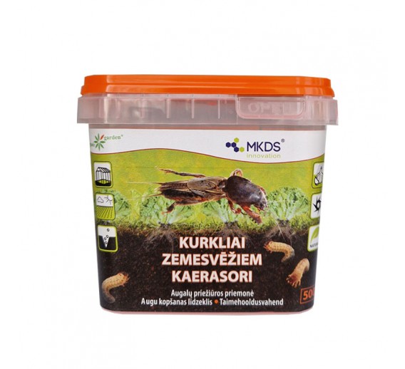 Sodo ir daržo prekės. Augalų apsaugos priemonės. Sodo priežiūros priemonės. Natūralūs dirvos priedai nuo kurklių 500 g 