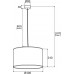 Apšvietimas. Pakabinami šviestuvai. Pakabinamas šviestuvas METIS 1x15W/E27 