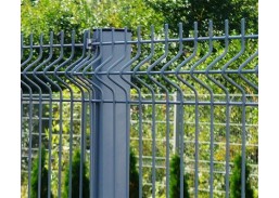 Metalų gaminiai . Tvoros, tvoralentės, tinklai tvoroms. Segmentinės tvoros, varteliai. Pilkas tvoros segmentas h-1730 mm, d-4 mm, RAL7016 