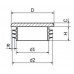 Metalų gaminiai . Plastikiniai vamzdžių dangteliai, kamšteliai. Plastikinis apvalus kamštelis ZO d-108 mm  kaina