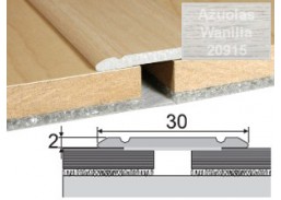 Vidaus apdailos prekės. Apdailos, sujungimo profiliai. Slenkstukai grindų sujungimui. Profilis Effector A02 klijuojamas Wanilia ąžuolas 180 cm 