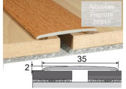 Vidaus apdailos prekės. Apdailos, sujungimo profiliai. Slenkstukai grindų sujungimui. Profilis Effector A08 klijuojamas Wanilia ąžuolas 93 cm 