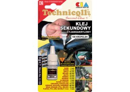 Dažai. Glaistas, gruntas, klijai, skiedikliai. Klijai. Sekundiniai klijai TECHNICQLL C-522, 20 g 