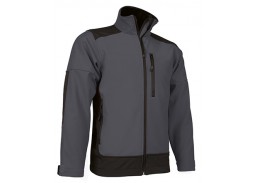 Darbo saugos prekės. Darbo drabužiai. Striukės. Striukė Valento Softshell SAPONI charkoal grey/black 2XL 