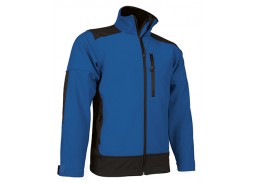 Darbo saugos prekės. Darbo drabužiai. Striukės. Striukė Valento Softshell SAPONI royal blue/black