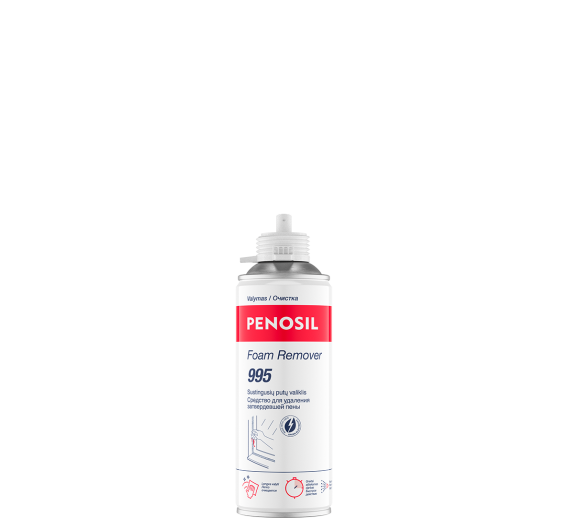 Vidaus apdailos prekės. Hermetikai, montavimo putos, sandarinimo juostos. Sandarinimo, montavimo putos. Sukietėjusių putų valiklis PENOSIL FOAM REMOVER 972, 340 ml 